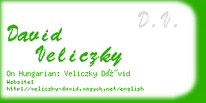 david veliczky business card